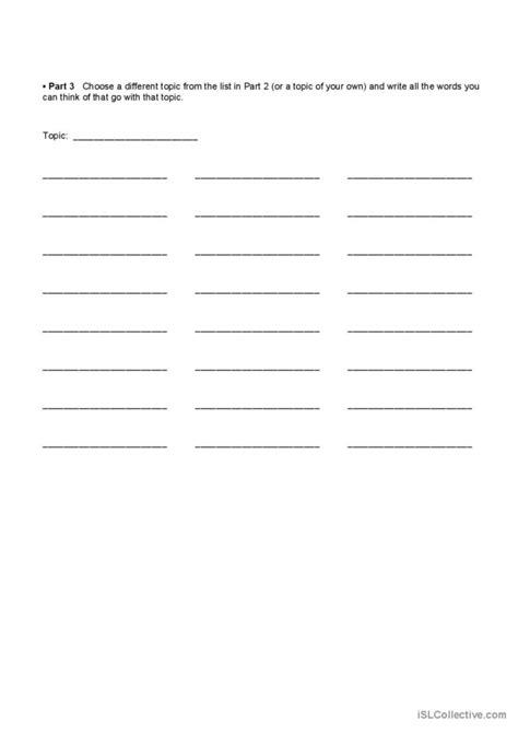 Brainstorming Worksheet English ESL Worksheets Pdf Doc