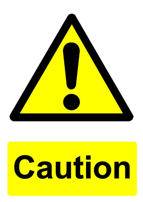 Free signage UK printable hazard warning signs