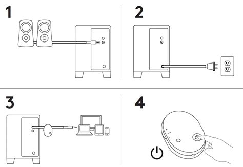 Logitech Z313 Speaker System With Subwoofer User Guide