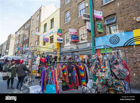 England, London, Shoreditch, Brick Lane, Street Market Stock Photo - Alamy