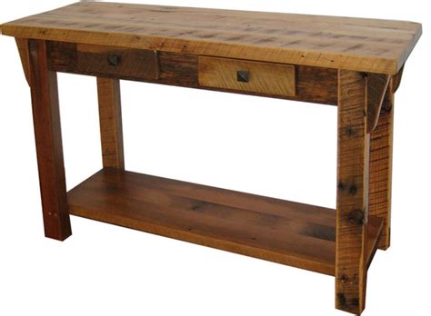 Rustic Wooden Sofa Table Baci Living Room