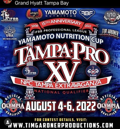 2022 Ifbb Pro League Tampa Pro Returns