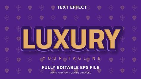 Premium Vector Vector Luxury Text Effect Design