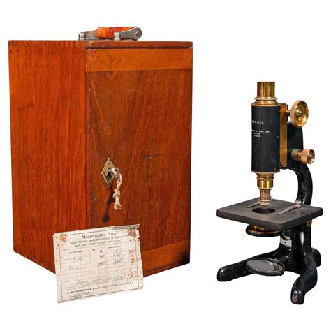 Antique English London Made Microscope By Charles Baker Model 7 Circa