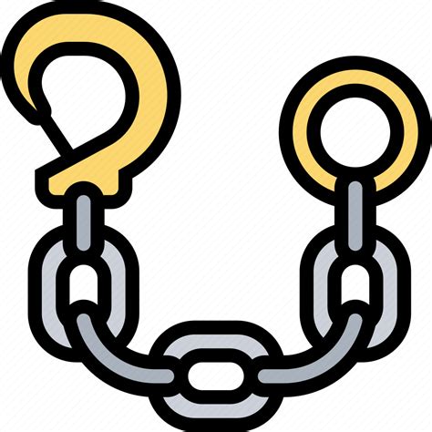 Tow Chain Hook Attached Safety Icon Download On Iconfinder