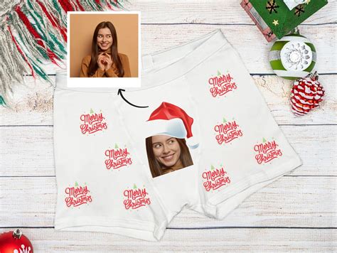 Funny Christmas Boxers Personalized Face on Boxers Christmas - Etsy