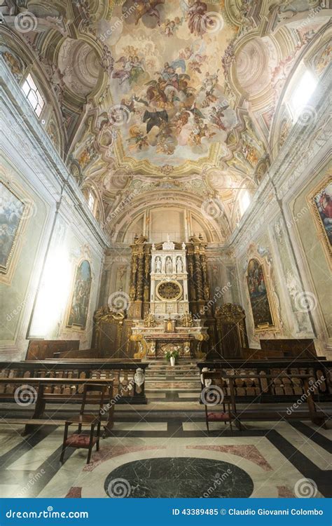 Cathedral Of Alba Cuneo Italy Interior Stock Image Image Of