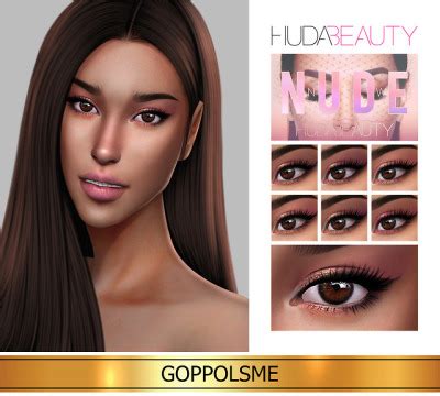 GPME GOLD HUDA BEAUTY The New Nude Eyeshadow Palet Tumbex