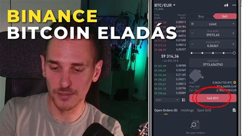 Bitcoin Eladása és Euróra Váltása a Binance kriptovaluta tőzsdén