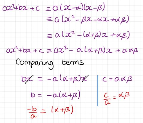 Roots Of A Quadratic Equation