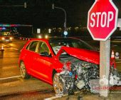 Schwerer Unfall PKW Linienbus Schwieberdingen