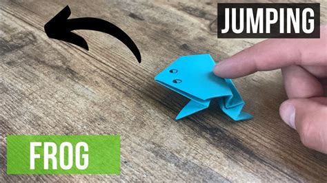 Easy Jumping Origami Frog How To Make Jumping Frog Origami Frog