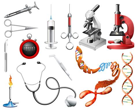 Set of laboratory tools and equipments 294861 Vector Art at Vecteezy