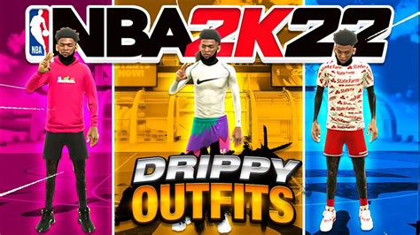 Drippiest Outfits On Nba 2k22 Look Like A Demon Comp Stage Outfits Nba2k22 Youtube