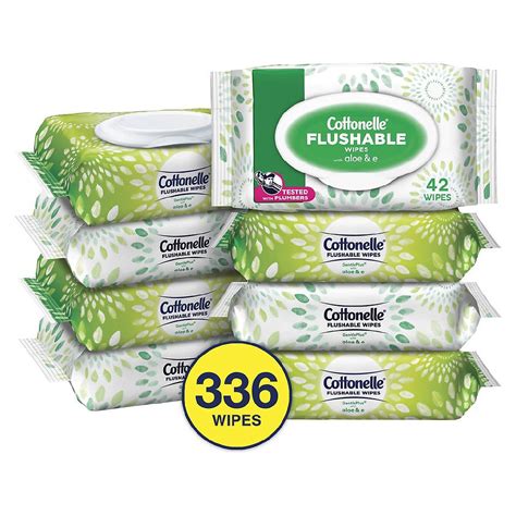 Cottonelle Gentleplus Flushable Wet Wipes With Aloe And Vitamin E Flip