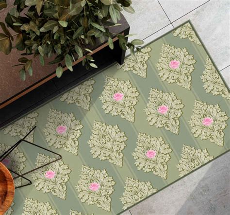 Tapis Vinyle Fleurs Et Plantes Motif Floral Vintage