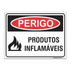 Placa Perigo Produtos Inflam Veis Cm Ps Mm Sinalplast Placas