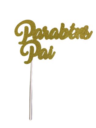 Festamania Artigos Para Festas E Cake Design CAKE TOPPER HAPPY