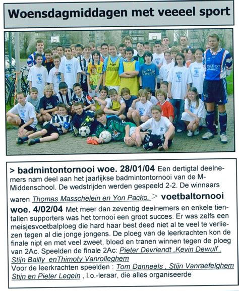 In De Maerlantkrant Feb En Maart 2004 WOENSDAGMIDDAGEN MET VEEEEL