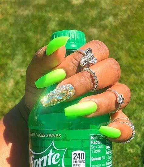 Unique Pinterest Addictivepagee Green Acrylic Nails