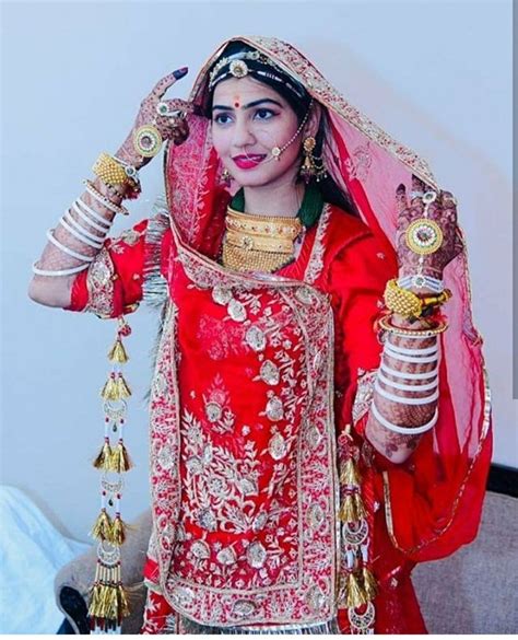 Shivani Rathore 💫 Beautiful Indian Brides Rajasthani Dress Famous Dress