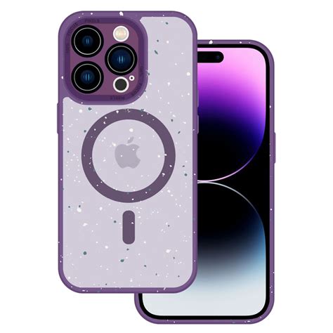 Tel Protect Magnetic Splash Frosted Case For Iphone Pro Max Purple