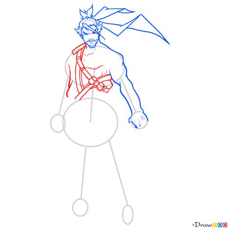 How To Draw Hanzo Overwatch