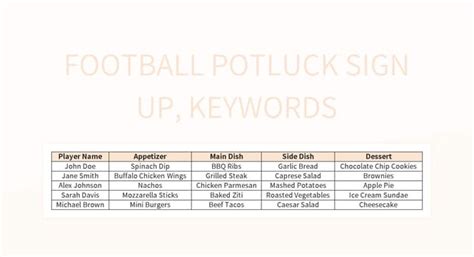 Free Football Templates For Google Sheets And Microsoft Excel - Slidesdocs