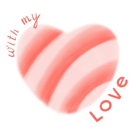 Premium Photo Digital Illustration Of Peach Color Heart Isolated