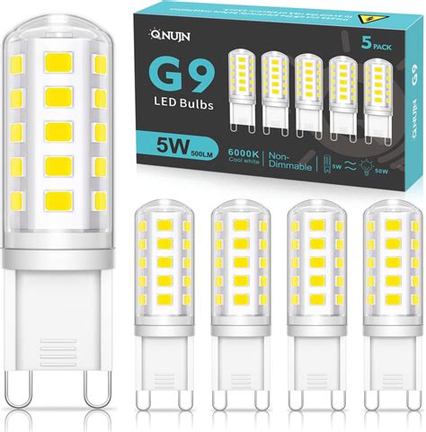 Qnujn G Led Bulbs Cool White W Lm K Equivalent To W