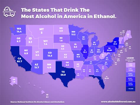 The States That Drink The Most Alcohol In America 2022 Map