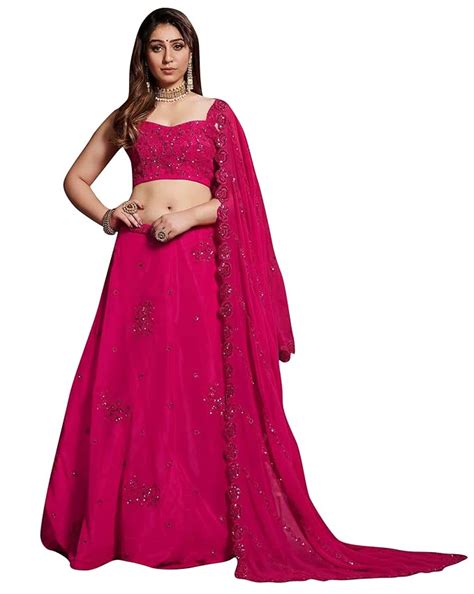 Buy Divine International Trading Co Women S Georgette Lehenga Choli