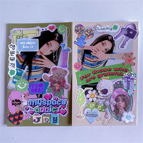 Smoldob Red Velvet Kpop Polcos Journal Deco Korean Stickers Vintage