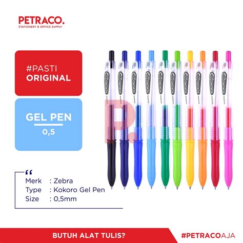 Jual Pulpen Pen Ballpoint Zebra Kokoro Gel Pen Mm Original