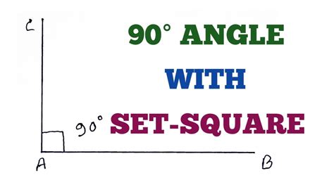 Construct Degree Angle With Set Square Youtube