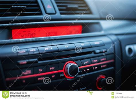 Sistema De La Radio Y Del Acondicionador De Aire De Coche N En