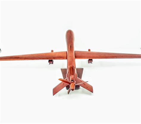 Predator Uav Drone Wooden Model Made Of Mahogany Wood Etsy