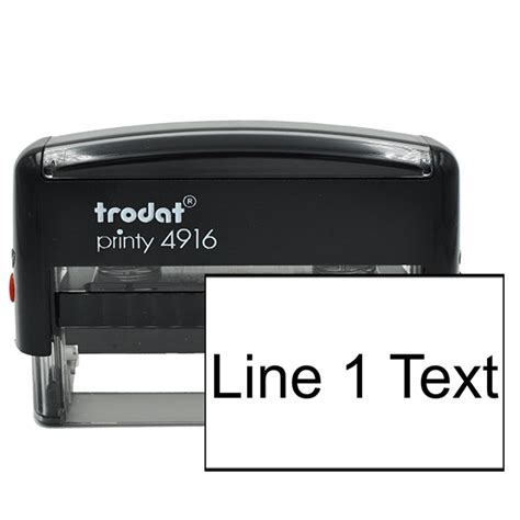 Custom 1 Line Text Custom Rubber Stamp Simply Stamps