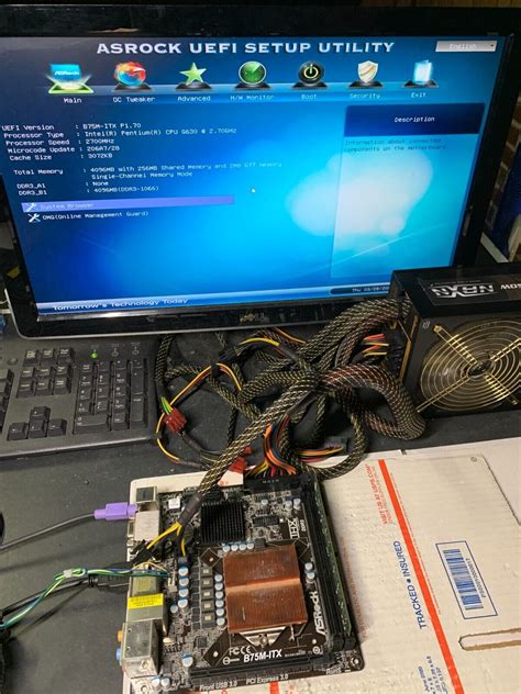 ASRock B75M-ITX LGA 1155 Intel B75 Mini ITX Motherboard with IO Shield ...