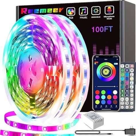 Reemeer Led Lights Ft Rolls Of Ft Smart App Control Music Sync