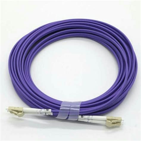 StarTech.com 14FT OM4 50/125um Multimode Duplex LC-to-SC Aqua Fiber Patch Cord — Blue (5-Pack) (N6PAT-OM4-LC-SC-14FT-BL-5PK)