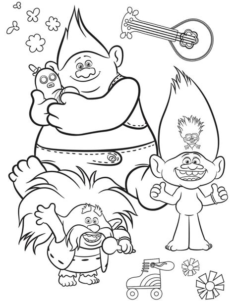 Desenhos Para Colorir Trolls World Tour Turn Mundial Imprimir Gr Tis