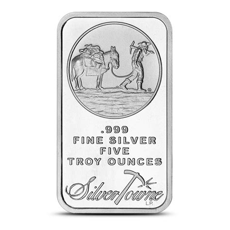 Buy Oz Silvertowne Prospector Silver Bar New Bullionmax