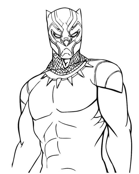 Printable Black Panther Coloring Pages Shannelirene