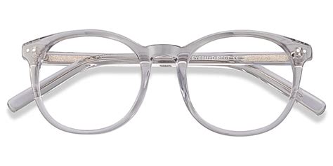 Primrose Round Gray Clear Glasses For Women Eyebuydirect Canada