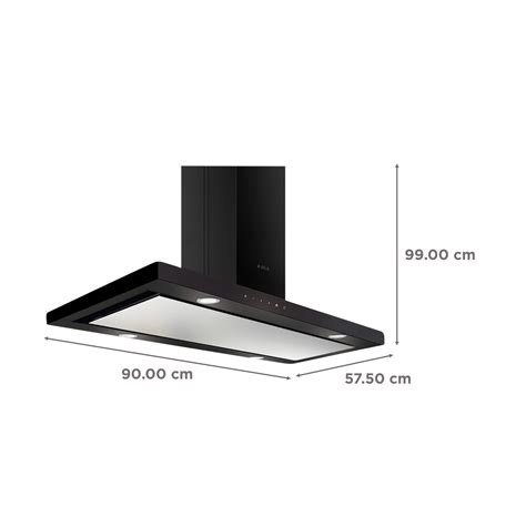 Buy Elica SPOT H4 ISLAND EDS PLUS NERO T4V LED 90cm 1220m3 Hr Ducted