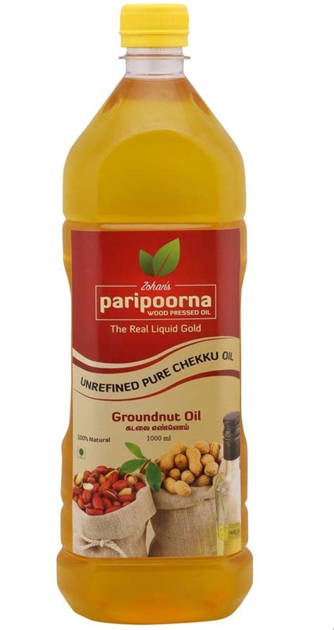 1 Litre Paripoorna Wood Pressed Groundnut Oil At Rs 312 Bottle