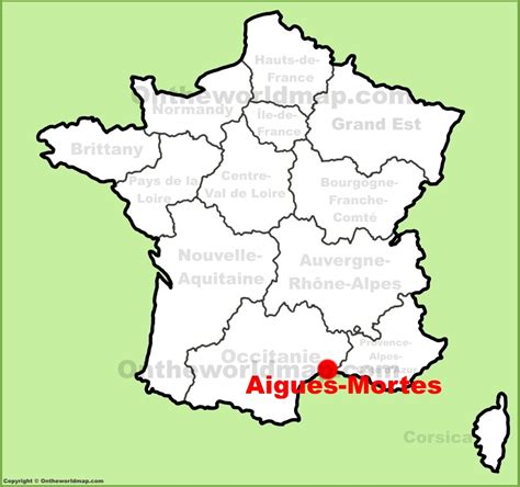 Aigues-Mortes location on the France map - Ontheworldmap.com