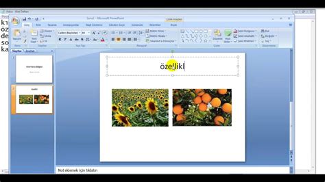 Powerpoint Resimli Sunum Hazırlama