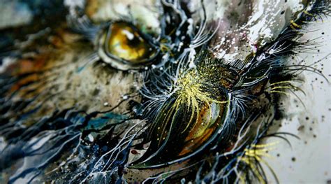 Jaw Dropping Splattered Ink Animal Portraits By Hua Tunan Twistedsifter